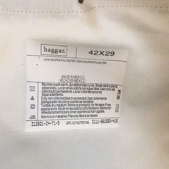 Haggar Black Label Dress/Suit Pant 42/29 - Picture 5 of 12